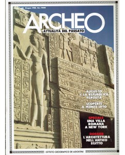 Archeo n.  40 anno '88 l'architettura nell'antico Egitto ed. De Agostini FF03
