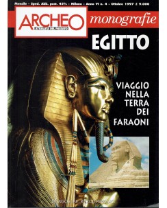 Archeo monografie   4 '97 viaggio terra faraoni ed. De Agostini FF01
