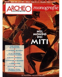 Archeo monografie   4 '95 nel mondo dei miti ed. De Agostini FF01