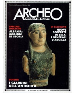Archeo n.  69 anno '90 giardini nell'antichità ed. De Agostini FF07