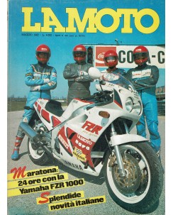 La moto  5 mag. 1987 maratona 24 ore con Yamaha FZR 1000 ed. Conti R11