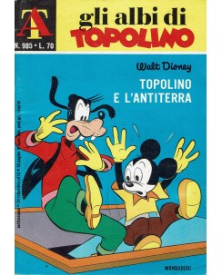 Gli albi di Topolino  988 Topolino e antiterra ed. Mondadori BO09