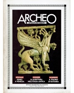 Archeo  37 anno '88 la scrittura nell'Italia antica ed. De Agostini FF01