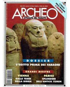 Archeo n. 156 anno '98 l'Egitto prima dei faraoni ed. De Agostini FF03