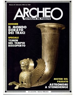 Archeo n.  67 anno '90 il mondo dorato dei Traci ed. De Agostini FF07