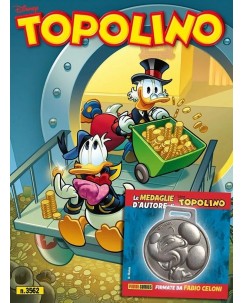Topolino 3562 allegata medaglia NUOVO ed. Panini Comics BO03