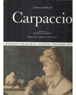 Classici arte 13 Carpaccio di M. Cancogni ed. Rizzoli FF08