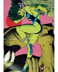 POSTER She Hulk and Wasp di Perez ed. Marvel PO01 FU44