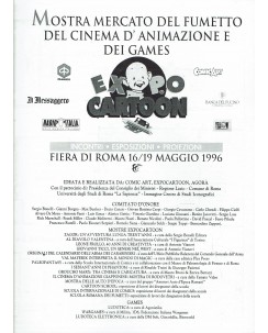 Expo Cartoon mostra mercato fumetto cinema Roma 1996 ed. Expo Cartoon FU16