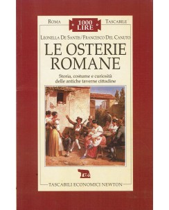 Leonella De Santis : le osterie romane ed. Tascabili Economici Newton A07