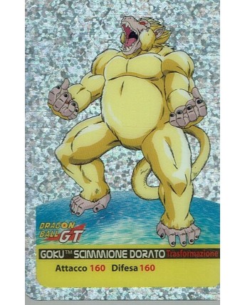Lamincards Dragon Ball GT Edibas Serie Platino Goku scimmione dorato P19 Gd52