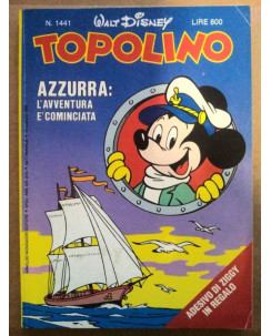 Topolino n.1441 * GADGET ADESIVO DI ZIGGY * 10 luglio 1983