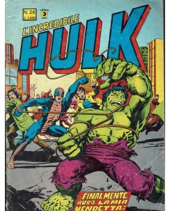 L'Incredibile Hulk n.26 finalmente avrò la mia vendetta ed. Corno FU03