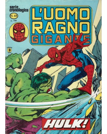 L'Uomo Ragno gigante serie cronologica n. 48 Hulk ed. Corno FU03