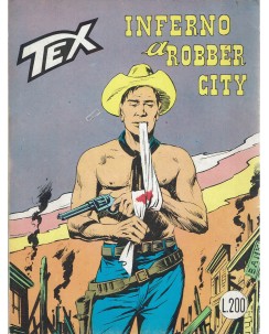 Tex 108 inferno a Robber Cityn lire 200 aut. 2926 ed. Araldo BO11