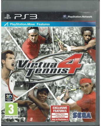 Videogioco Playstation 3 Virtual tennis 4 ed. Sega B33