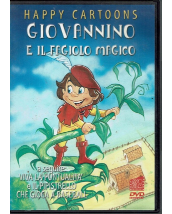 DVD Happy cartoons Giovannino e il fagiolo magico ITA usato ed. Avo Film B33