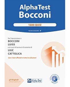 Alpha Test Bocconi 1600 quiz III edizione NUOVO ed. Alpha Test FF21