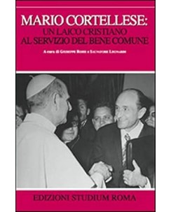 M. Cortellese : laico cristiano servizio bene comune NUOVO ed. Studium Roma B17