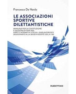 F. D. Nardo : associazioni sportive dilettantistiche NUOVO ed. Rubettino B28