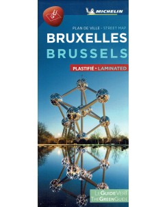 Bruxelles Brussels street map NUOVO ed. Michelin A02