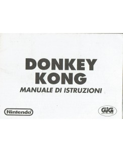 Manuale di istruzioni Donkey Kong Nintendo ed. Gig B39