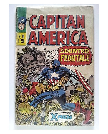 Capitan America n. 10 scontro frontale ed. Corno