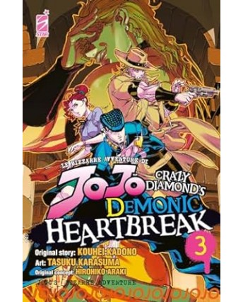 Le avventure di JoJo demonic heartbreaker  3 di Kadono NUOVO ed. Star Comics