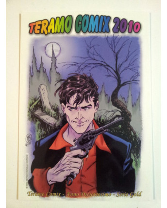 Cartolina Dylan Dog: Teramo Comix 2010 Anno XVIII Serie Gold BO08