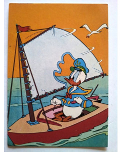 Cartolina Paperino in barca * Vintage Postcard Anni '60-'70