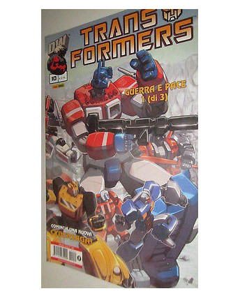 Transformers 10 Guerra e Pace 1di3 ed.Panini