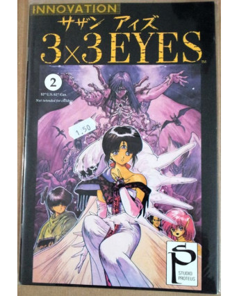 3x3 Eyes vol. 1 n. 2  di Yuzo Takada * Lingua Inglese