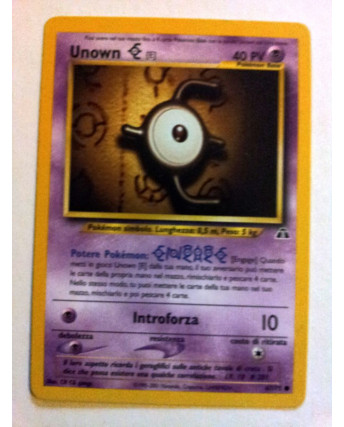 P0009 POKEMON - Unown 67/75 * Neo Discovery - Italiano Comune Pokémon
