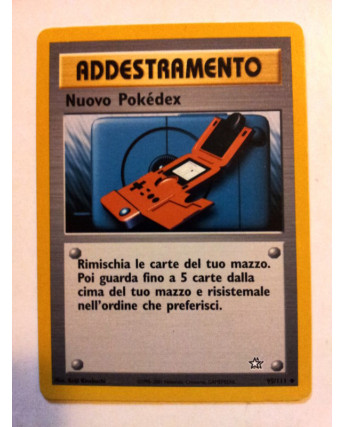 P0077 POKEMON - ADDESTRAMENTO Nuovo Pokédex 95/111 * Neo Genesis - IT