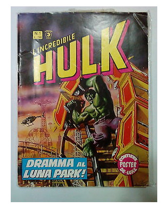 L'Incredibile Hulk n. 1 - Gigante - No Poster - ed. Corno FU03