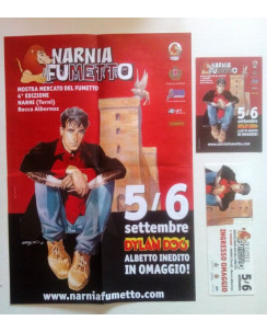 Locandina + Biglietto + Volantino 4a edizione Narnia Fumetto Dylan Dog BO08