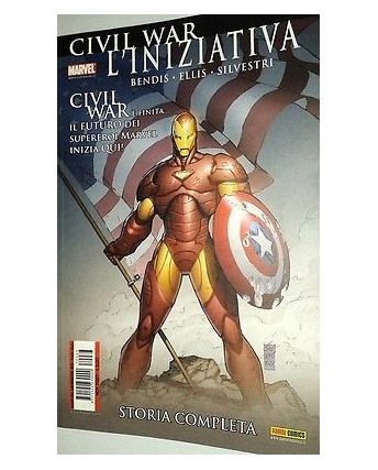 Marvel Miniserie n. 83 Civil War l'iniziativa di Ellis Bendis storia comp ed.Panini