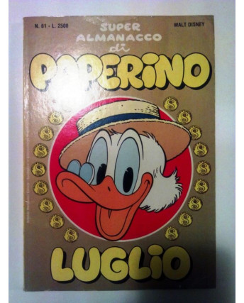 Super Almanacco Paperino n.61 Luglio 1985 * ed. Mondadori Walt Disney