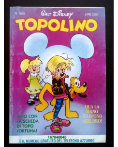 Topolino n.1870 ed.Walt Disney Mondadori