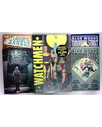 Alan Moore SUPERPACK: Watchmen, Tomorrow Stories, Il Cortile, Liriche di Sangue