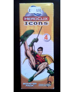 HEROCLIX Icons - Booster Pack Robin - Contiene 4 Figures Gd51