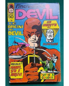 L'Incredibile Devil n. 50 le origini di Devil ed. Corno  