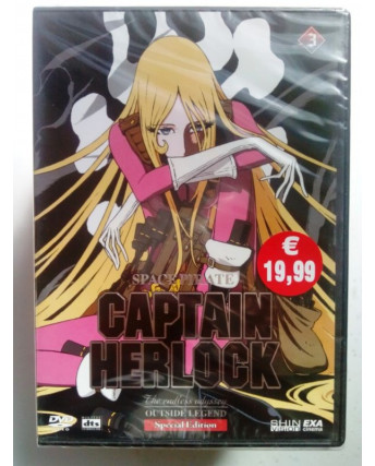 Captain Herlock The Endless Odyssey/Outside Legend vol. 3 * MA DVD NUOVO