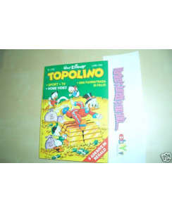 Topolino n.1735 adesivi I Love Paperino e cartolina ed.Walt Disney Mondadori