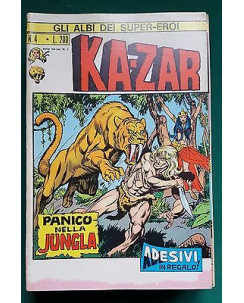 Gli Albi dei Super-Eroi n.  4 A.S.E. Ka-Zar n. 1 Panico nella jungla ed.Corno