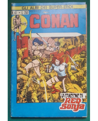Gli albi dei super eroi  43 Conan 12 canzone Red Sonja di Lee ed. Corno