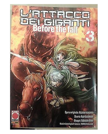 L'Attacco dei Giganti Before The Fall n. 3 di Hajime Isayama (Manga) PlanetManga