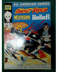 All American Comics n.36 Ghost Rider Wolverine Punisher - Comic Art