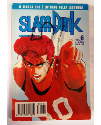 Slam Dunk n. 6 di Takehiko Inoue - Prima Edizione Planet Manga
