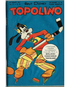 Topolino n.  30 *25 lug 1951 * ed.Walt Disney Mondadori